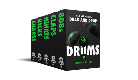 DRAG AND DROP DRUMS (Starter MIDI Bundle)